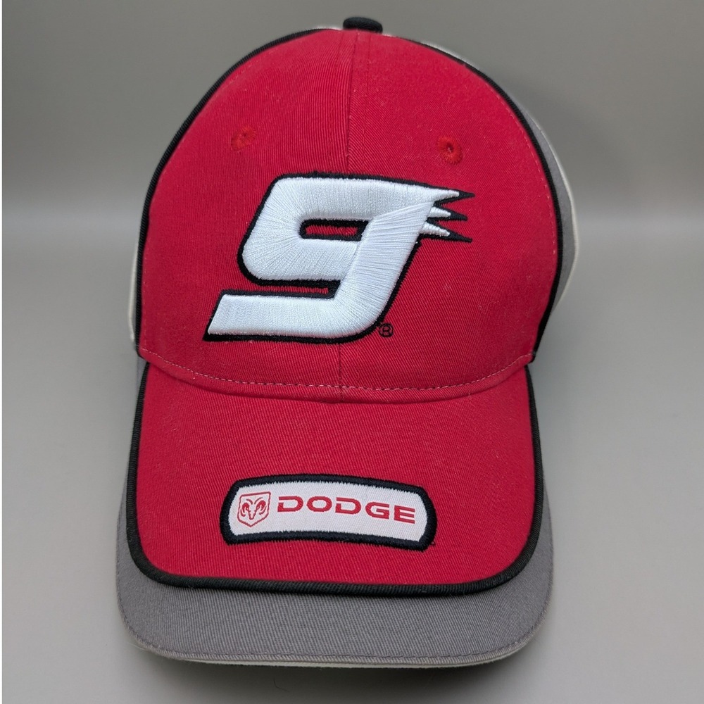 Winners Circle NASCAR Kasey Kahne Dodge 9 Hat Mens Red Grey Black Adjustable Cap